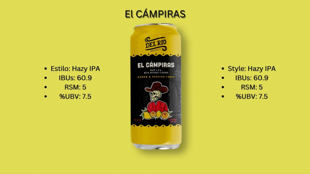 A can of beer with the words " el campiras ".